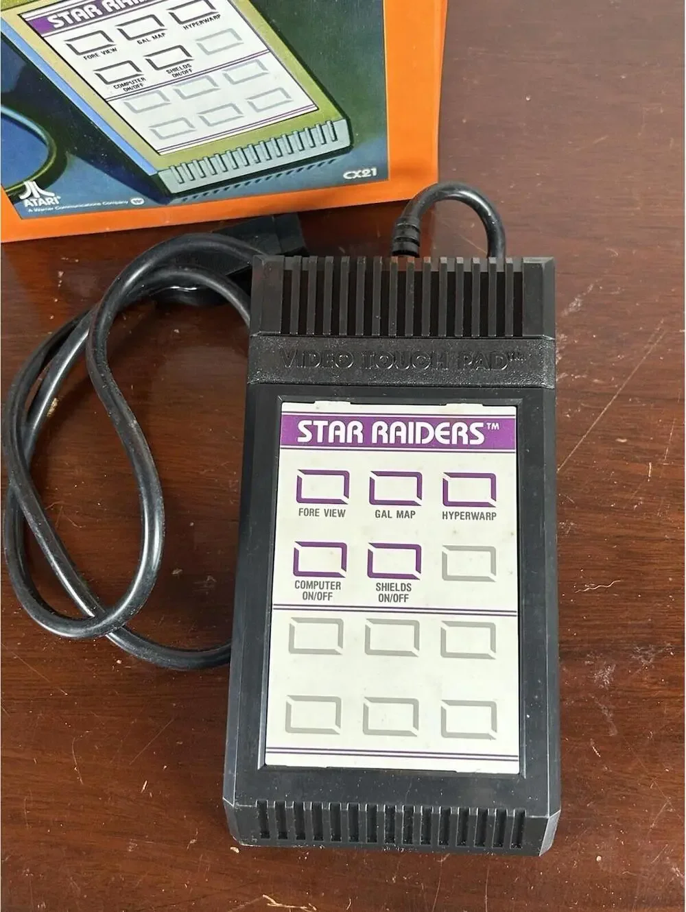 Vintage 1980s Star Raiders Atari Video Touch Pad In Original Open Box Fast Ship
